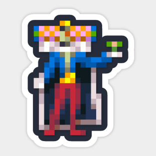 King of all cosmos low-res pixelart Sticker